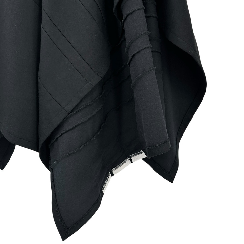 [sold] Y-3 Yohji Yamamoto Black Asymmetric Midi Skirt Poncho Cape Convertible - Picture 11 of 16